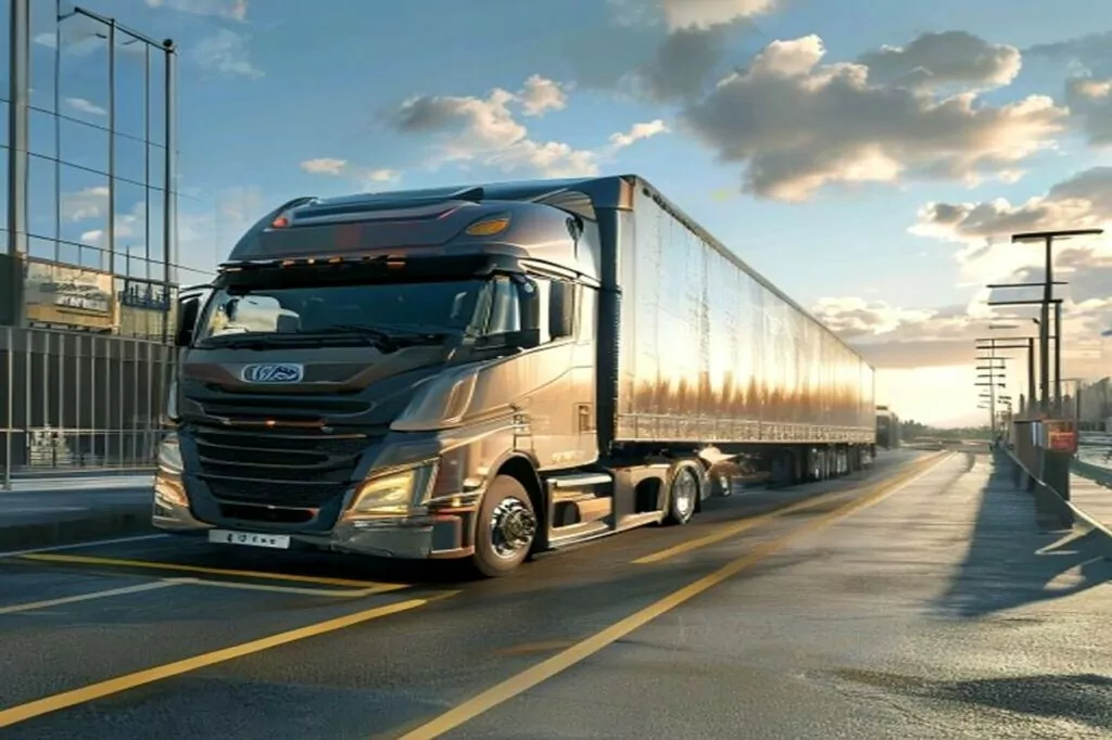 International Shipping Companies in Ankara 2 International truck at border customs checkpoint from Turkey to Europe