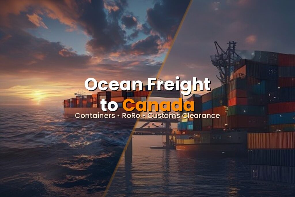 Kanada'ya Nakliye 1 Kanada'ya deniz yoluyla nakliye — konteynerler RoRo gümrükleme